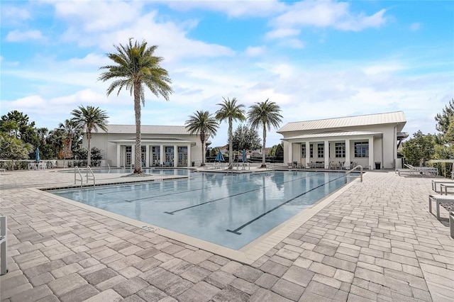 17084 Harbor Oak Pkwy, Winter Garden, FL 34787 - community pool featuring a patio area and fence