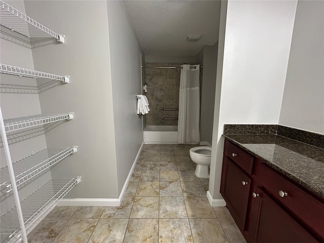 14501 Grove Resort Unit 1409, Winter Garden, FL 34787 - full bath with baseboards, toilet, shower / bath combo, and vanity