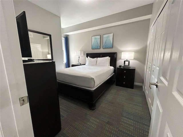 14501 Grove Resort Unit 1409, Winter Garden, FL 34787 - bedroom featuring a closet and dark carpet