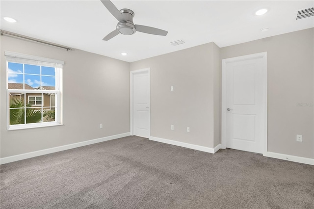 15060 Book Club Rd, Winter Garden, FL 34787 - unfurnished bedroom with carpet, ceiling fan, and recessed lighting
