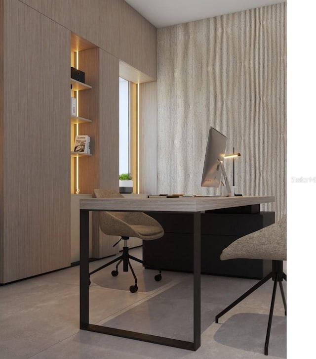 12818 Brunello Cir, Clermont, FL 34711 - home office featuring wallpapered walls