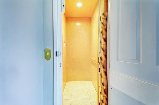 view of elevator