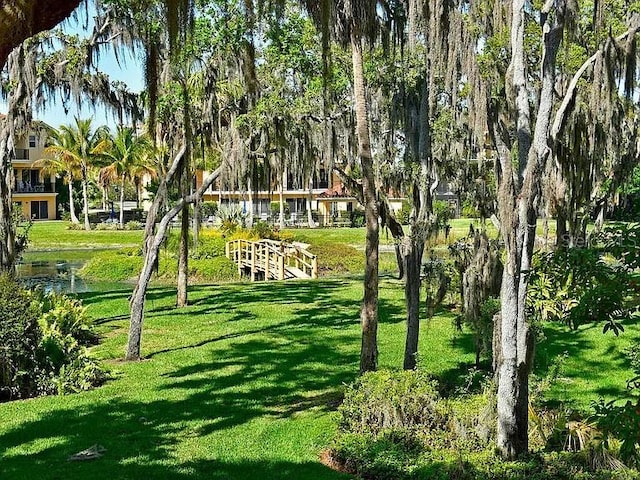 view of home's community featuring a yard