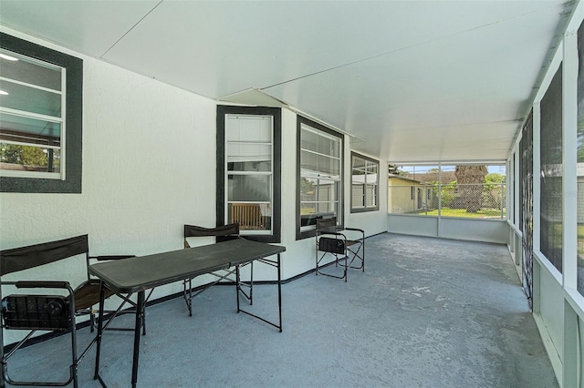 view of sunroom / solarium