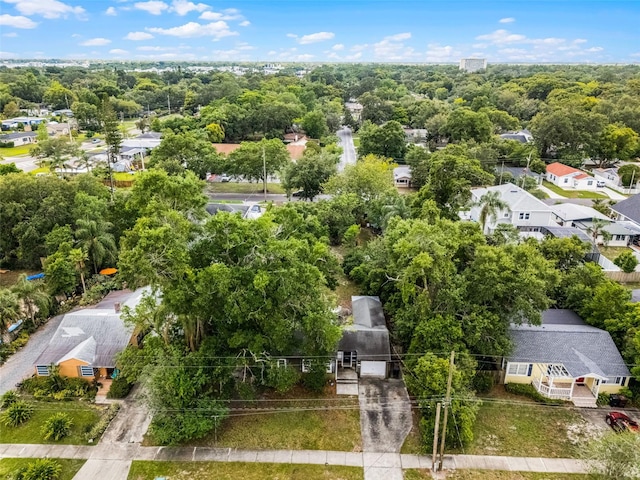 aerial view of residential area