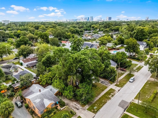 bird's eye view of a skyline view