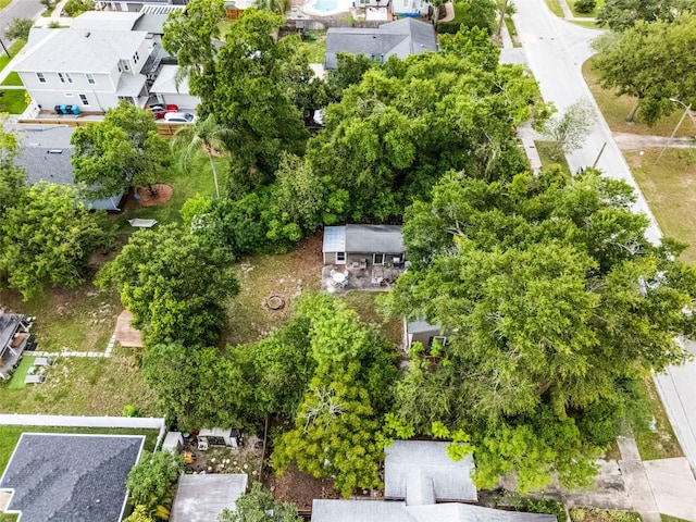 aerial view of residential area