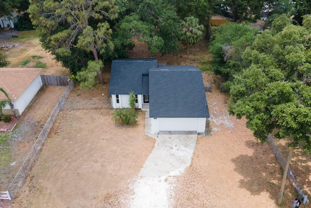 view from above of property