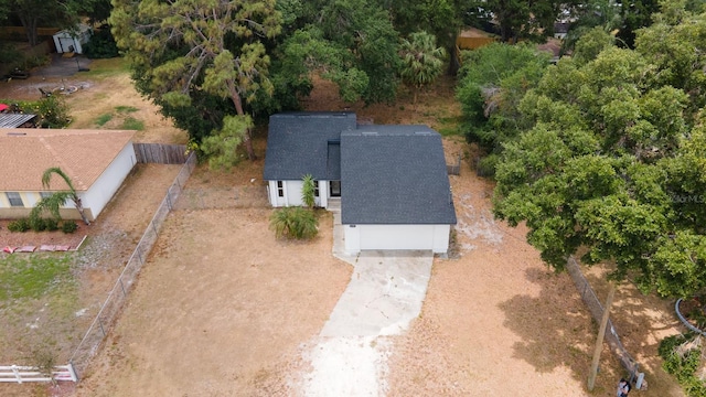 view of subject property