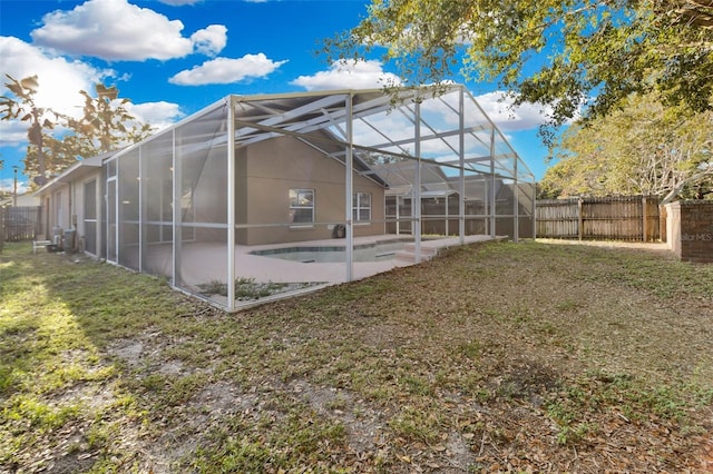 2643 Alamosa Pl, Lake Mary, FL 32746 - rear view of house featuring a patio and a lanai