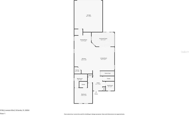 2136 J Lawson Blvd, Orlando, FL 32824 - home floor plan
