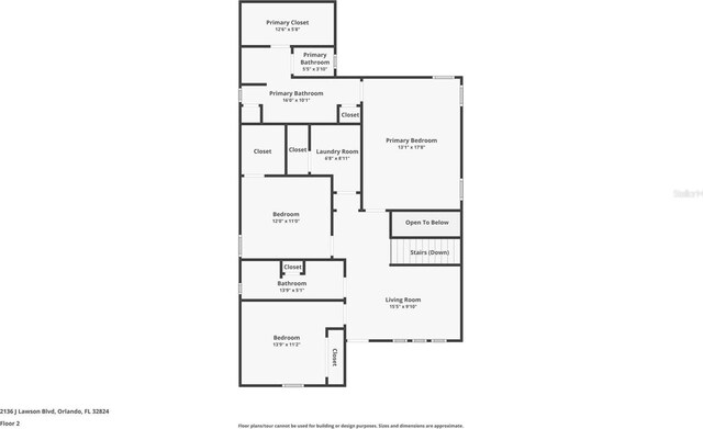 2136 J Lawson Blvd, Orlando, FL 32824 - room layout