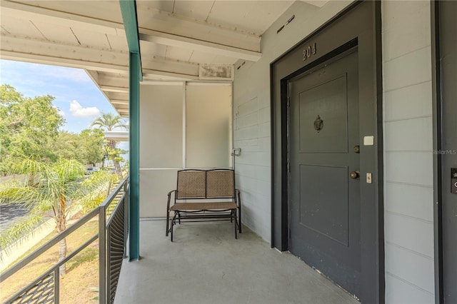 view of balcony