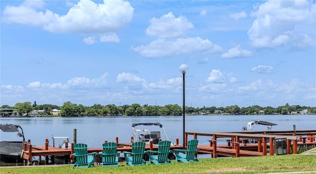 dock with a water view