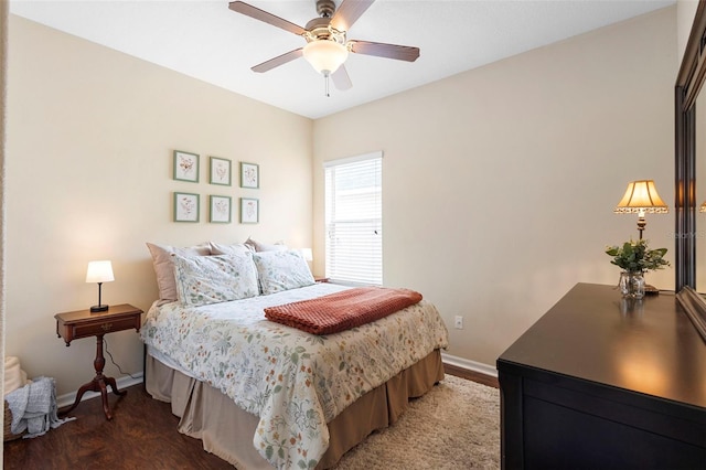1286 Tallow Rd, Apopka, FL 32703 - bedroom featuring baseboards, light wood-style flooring, and ceiling fan