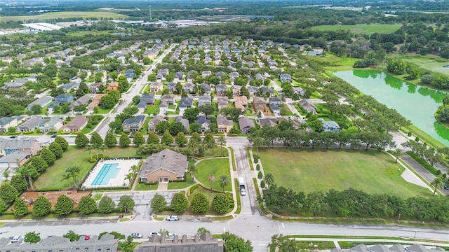 1286 Tallow Rd, Apopka, FL 32703 - aerial view of property and surrounding area with a nearby body of water and a pool area