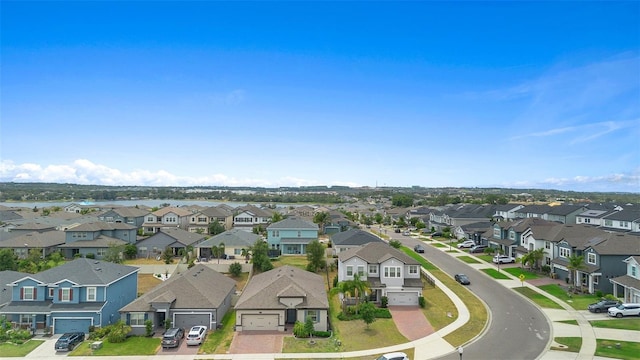 aerial perspective of suburban area