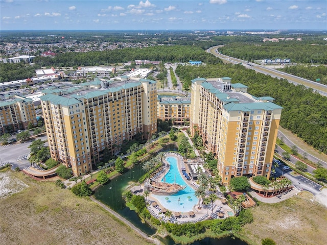 8101 Resort Village Dr, Orlando, FL 32821 - drone / aerial view of a pool area