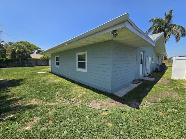view of property exterior featuring cooling unit