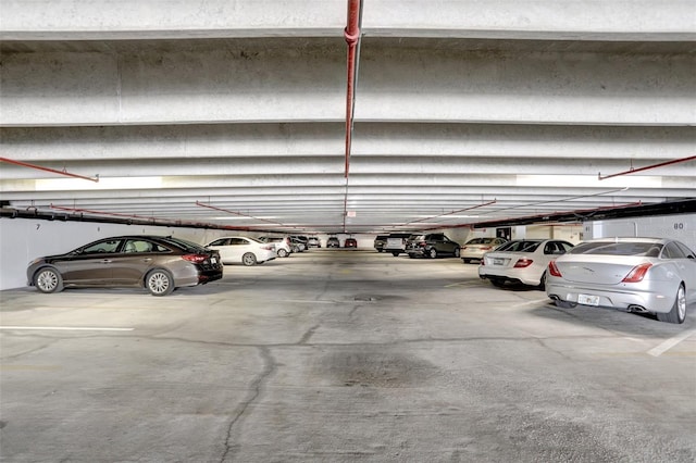 view of parking deck