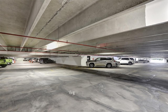 view of parking deck