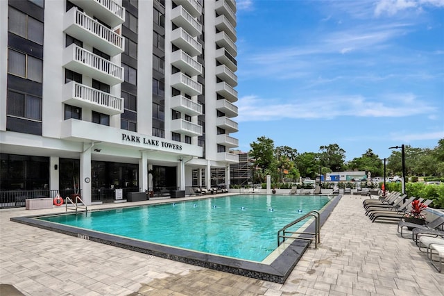 view of community pool