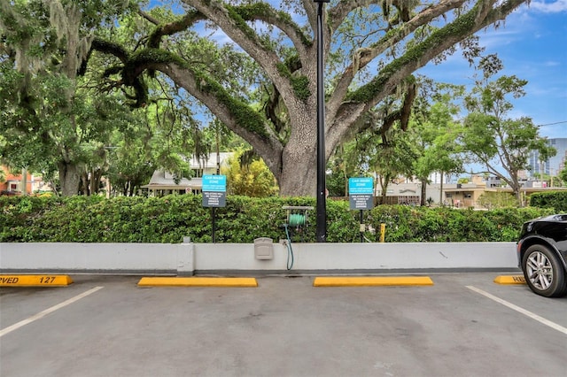 view of uncovered parking lot