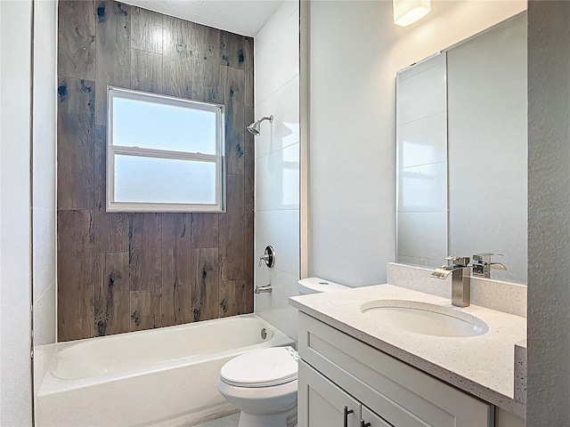 2531 SW 167th Loop, Ocala, FL 34473 - bathroom featuring toilet, shower / tub combination, and vanity
