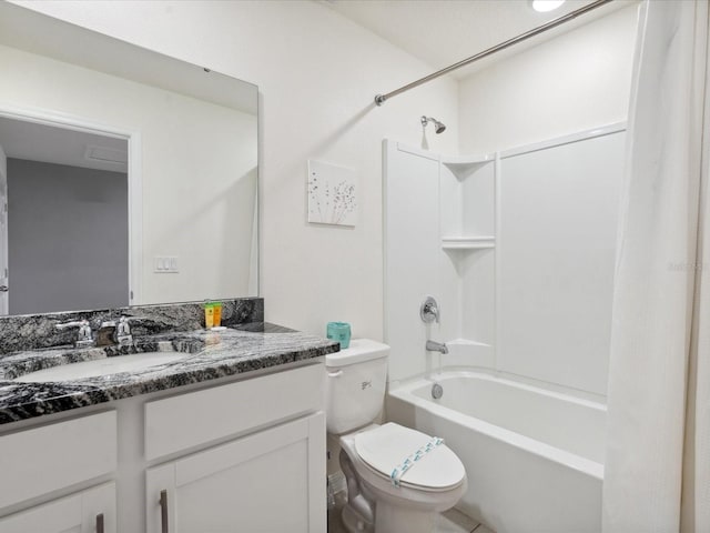 1632 Tropical Palms Cir, Kissimmee, FL 34747 - full bathroom with toilet, shower / tub combo with curtain, and vanity