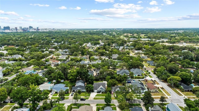 aerial perspective of suburban area