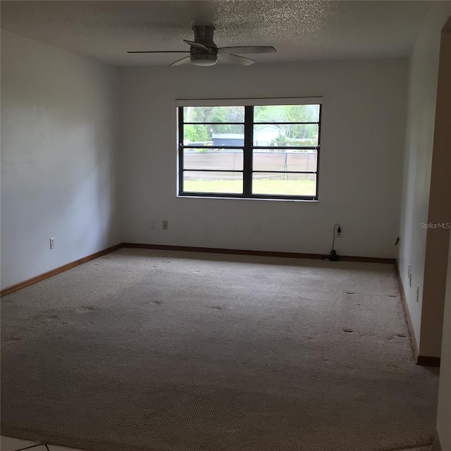 3152 Clewiston St, Deltona, FL 32738 - empty room with light colored carpet, ceiling fan, and baseboards
