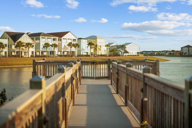 8045 Lost Shaker Ln, Kissimmee, FL 34747 - dock area featuring a residential view and a water view