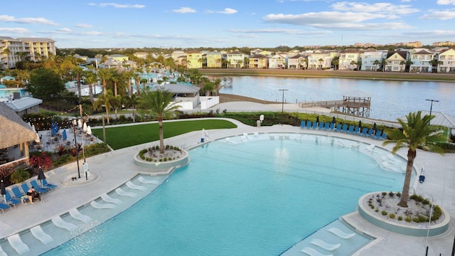 8045 Lost Shaker Ln, Kissimmee, FL 34747 - community pool with a residential view and a water view