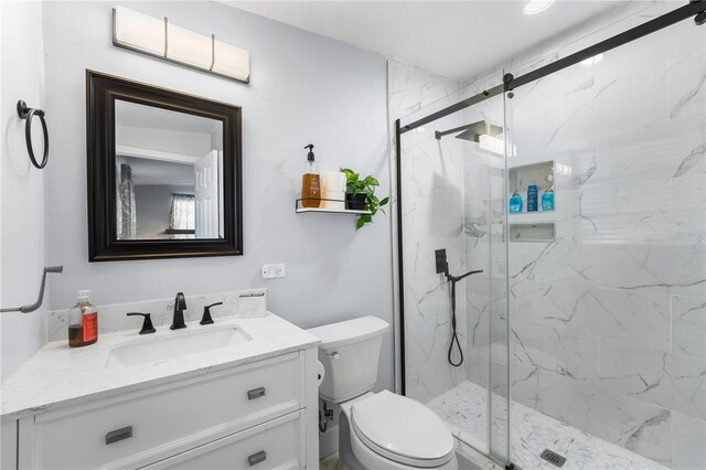 913 Moss Ln, Winter Park, FL 32789 - bathroom featuring vanity and a marble finish shower