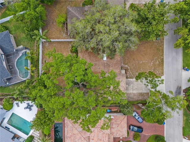 913 Moss Ln, Winter Park, FL 32789 - bird's eye view of a pool area