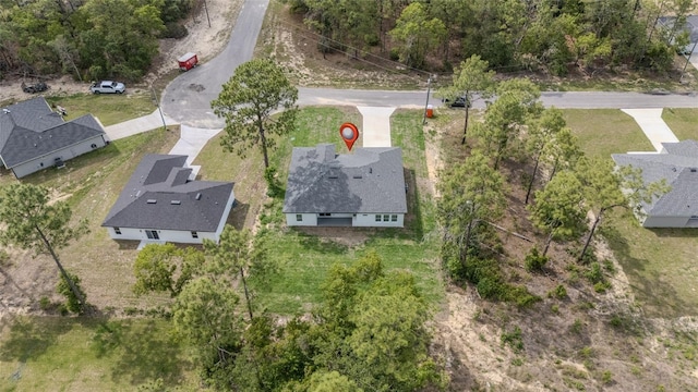 aerial perspective of suburban area