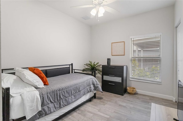 18 S D St, Lake Worth, FL 33460 - bedroom featuring wood finished floors, baseboards, and ceiling fan