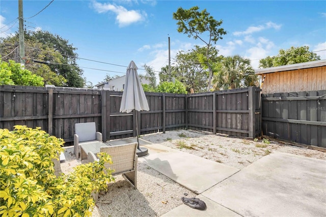 18 S D St, Lake Worth, FL 33460 - view of patio with a fenced backyard