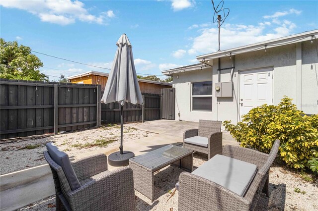 18 S D St, Lake Worth, FL 33460 - view of patio / terrace featuring fence