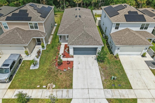 view from above of property