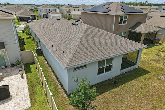 aerial perspective of suburban area