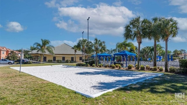 8941 Bismarck Palm Rd, Kissimmee, FL 34747 - view of home's community featuring a gazebo and volleyball court