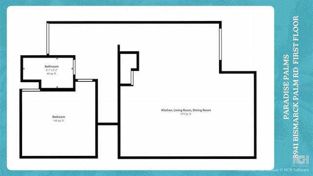 8941 Bismarck Palm Rd, Kissimmee, FL 34747 - property floor plan