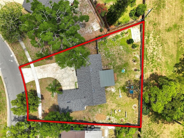 3520 Balsam Dr, Winter Park, FL 32792 - aerial view of property and surrounding area with property boundaries highlighted