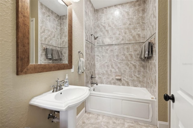 6686 SE 135th St, Summerfield, FL 34491 - bathroom with a textured wall and shower / tub combination
