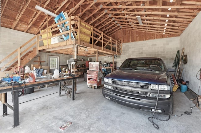 6686 SE 135th St, Summerfield, FL 34491 - garage with concrete block wall