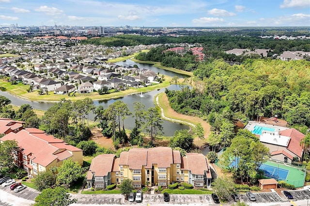 bird's eye view of a large body of water