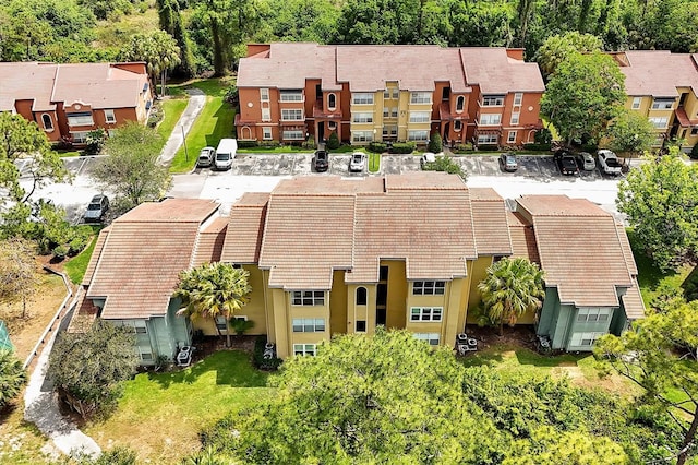 aerial view of residential area