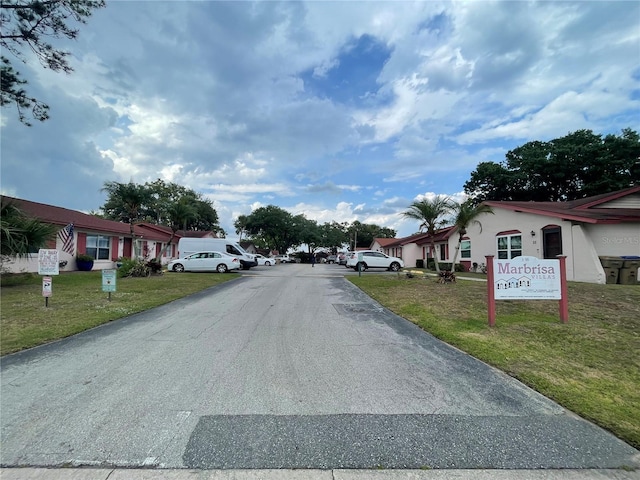 view of asphalt road