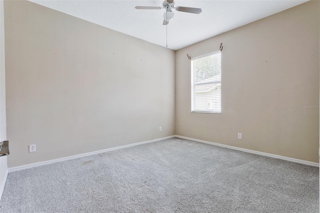 12411 Scarlett Sage Ct, Winter Garden, FL 34787 - empty room featuring ceiling fan, carpet flooring, and baseboards